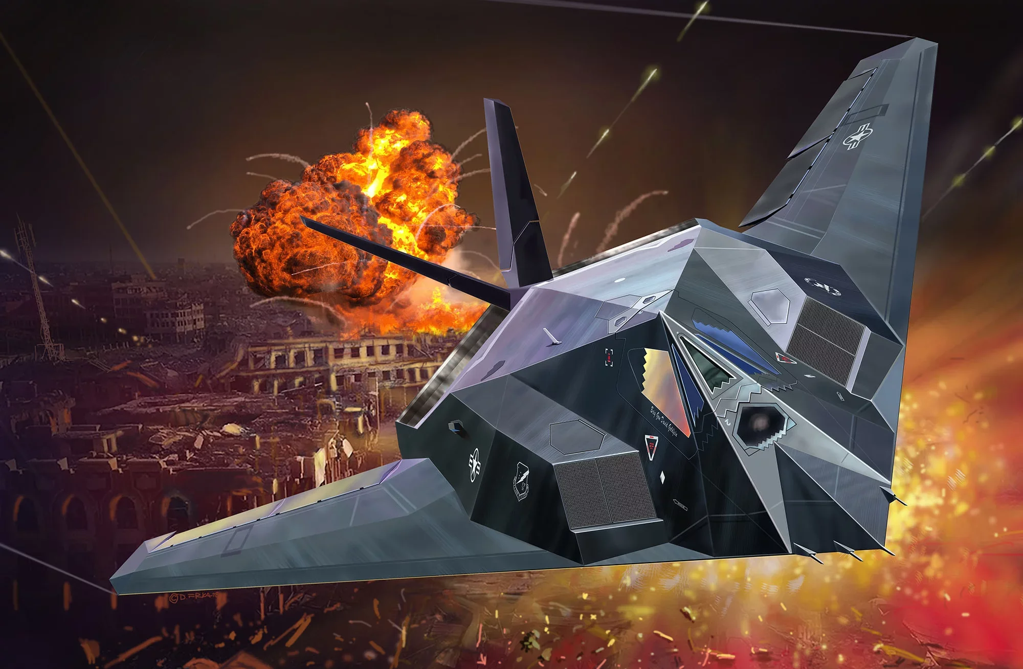 Lockheed Martin F-117A Nighthawk Stealth Fighter - Image 7