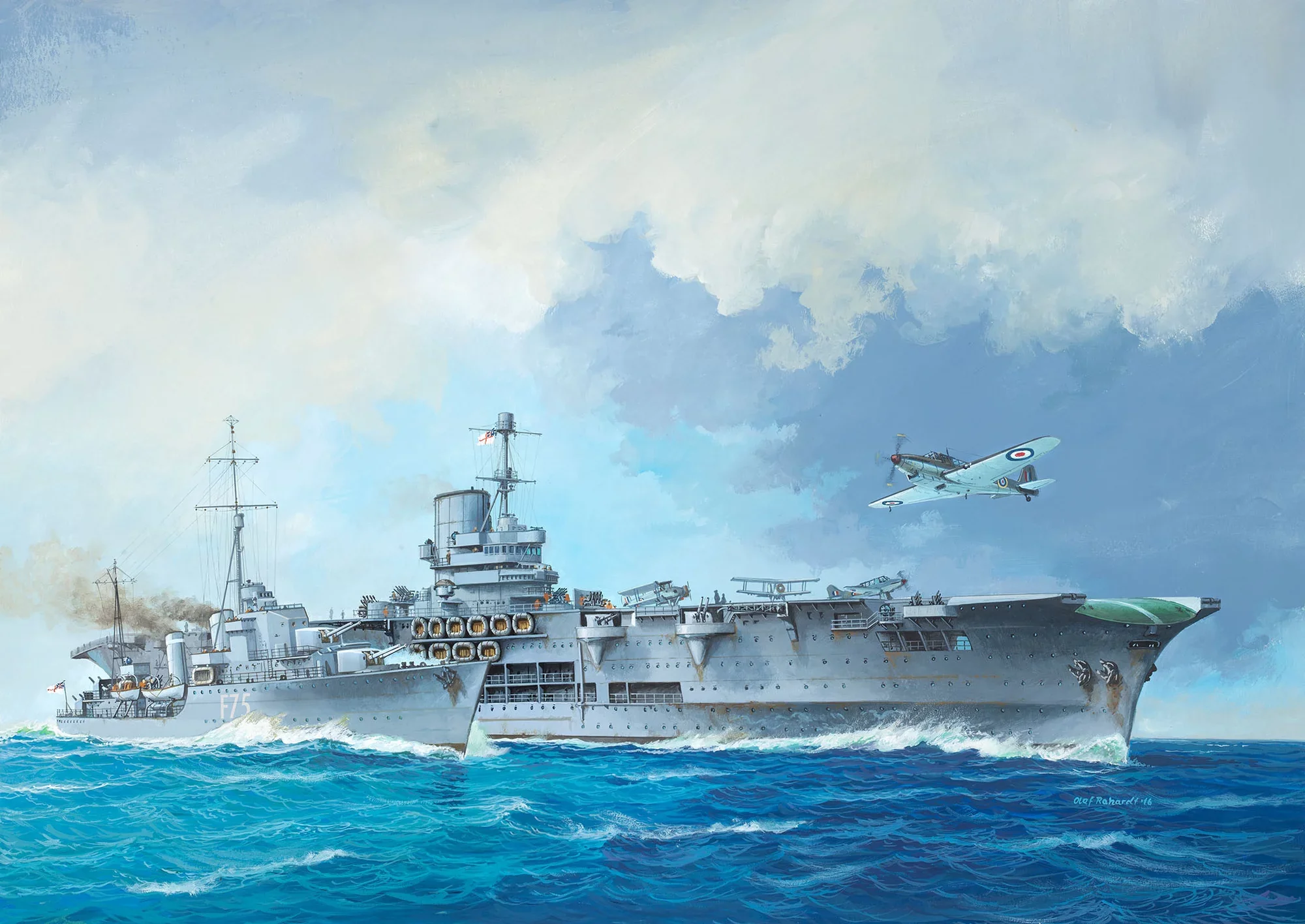 HMS Ark Royal & Tribal Class Destroyer - Image 6