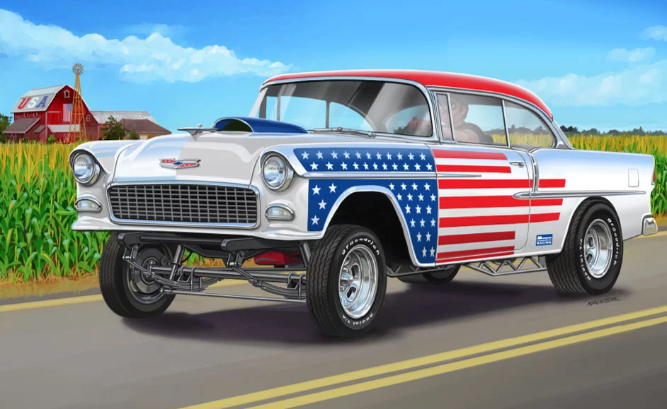 55 Chevy Bel Air Street Machine 2N1 - Image 8