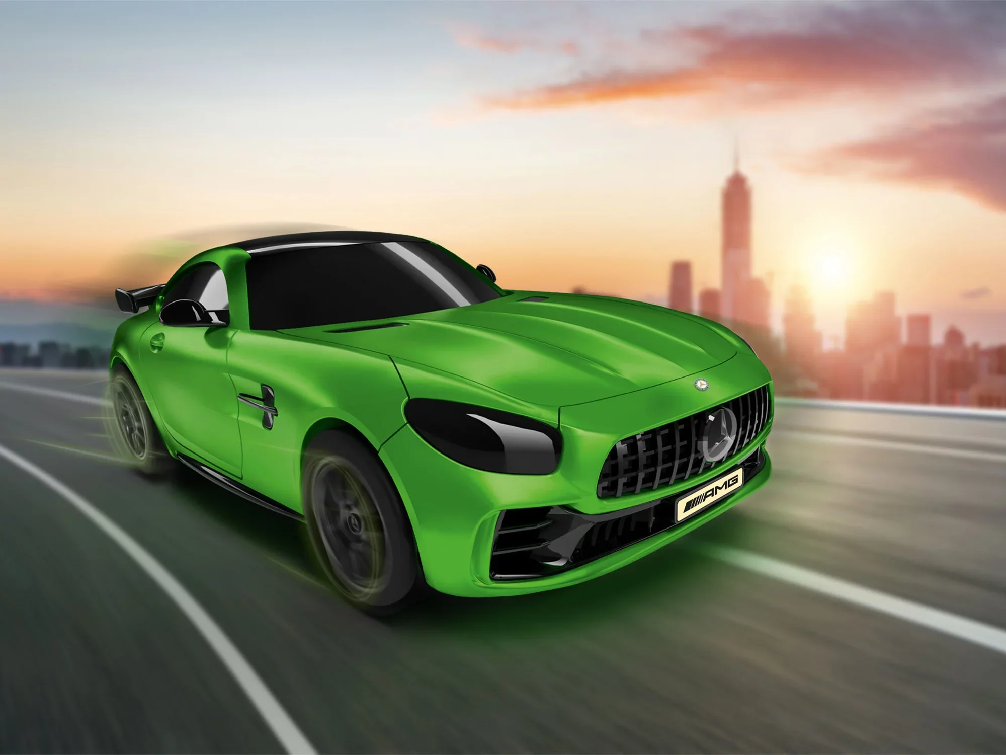 Build 'n Race Mercedes-AMG GT R, Green - Image 5