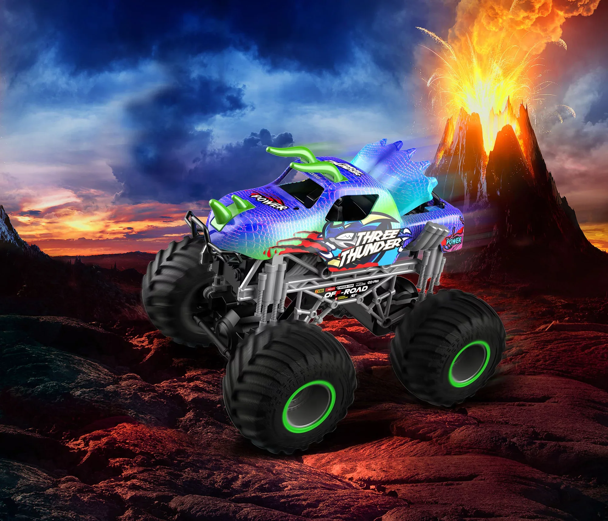 RC Dino Monster Truck "Three Thunder" - Image 5