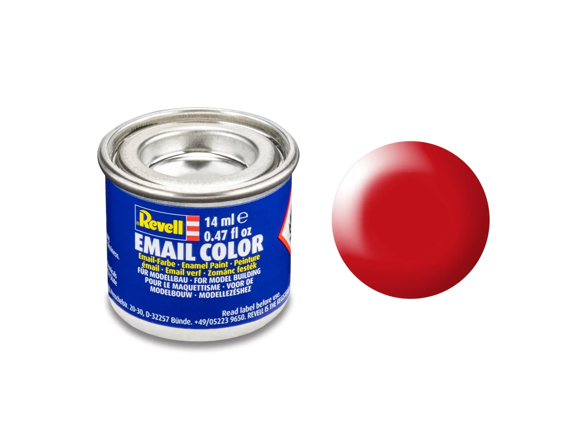Silk "Luminous Red" (RAL 3026) Email Color - 14ml