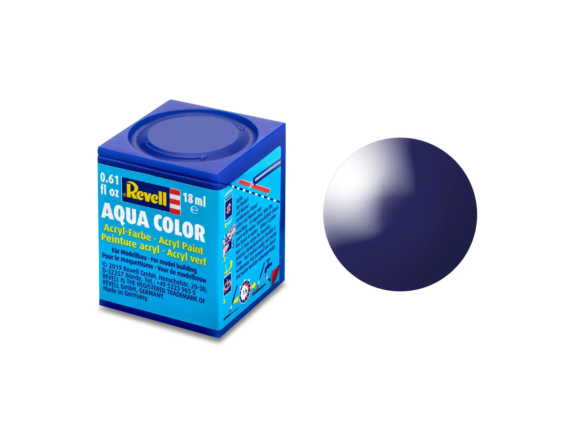 Gloss "Night Blue" (RAL 5022) Aqua Color - 18ml