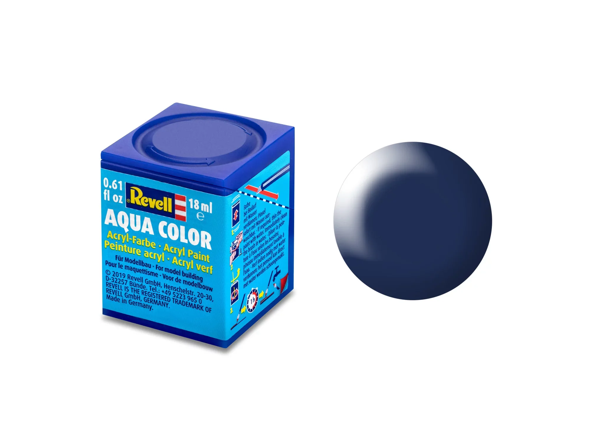 Silk "Lufthansa-Blue" (RAL 5013) Aqua Color - 18ml