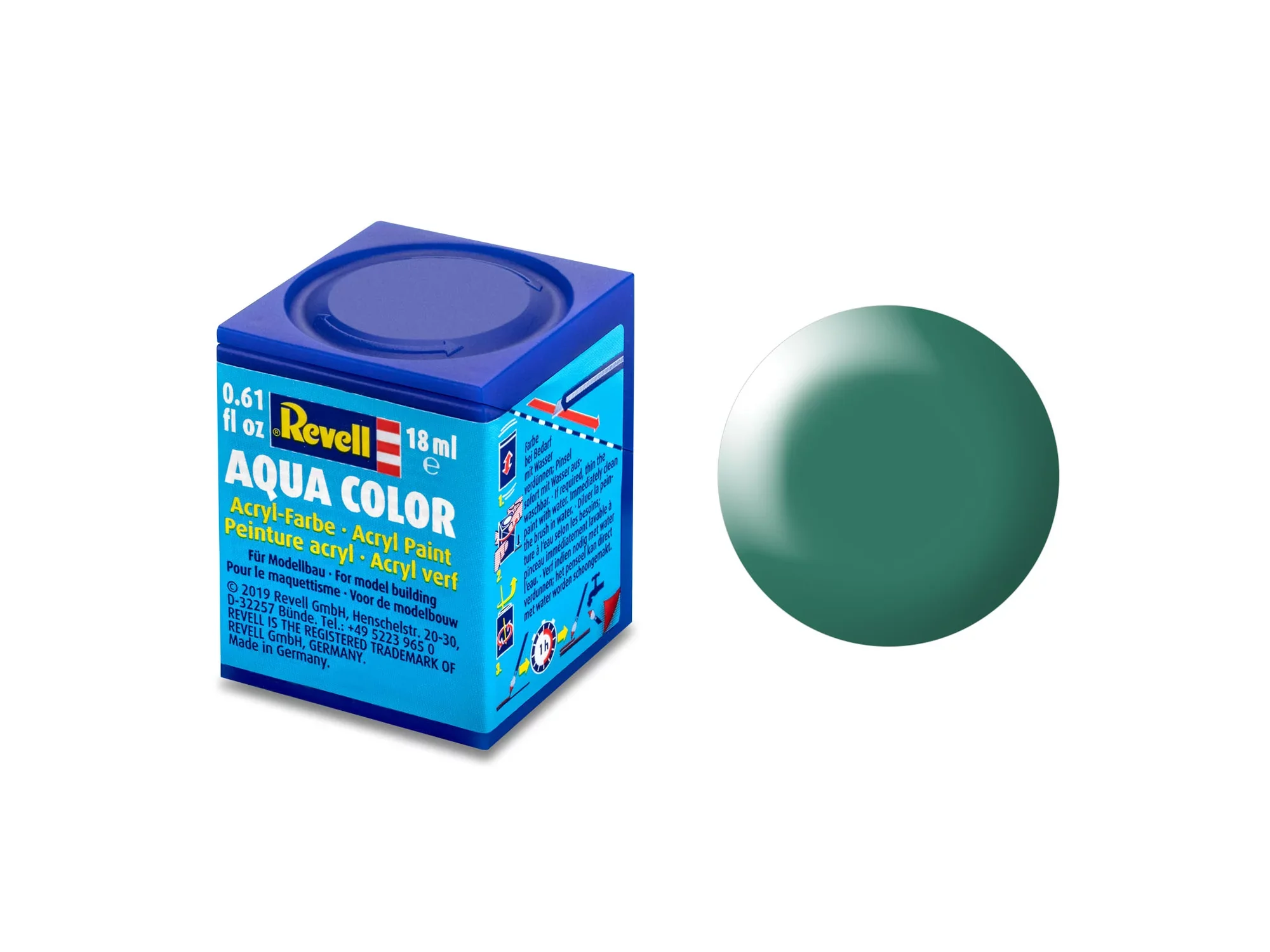 Silk "Patina Green" (RAL 6000) Aqua Color - 18ml