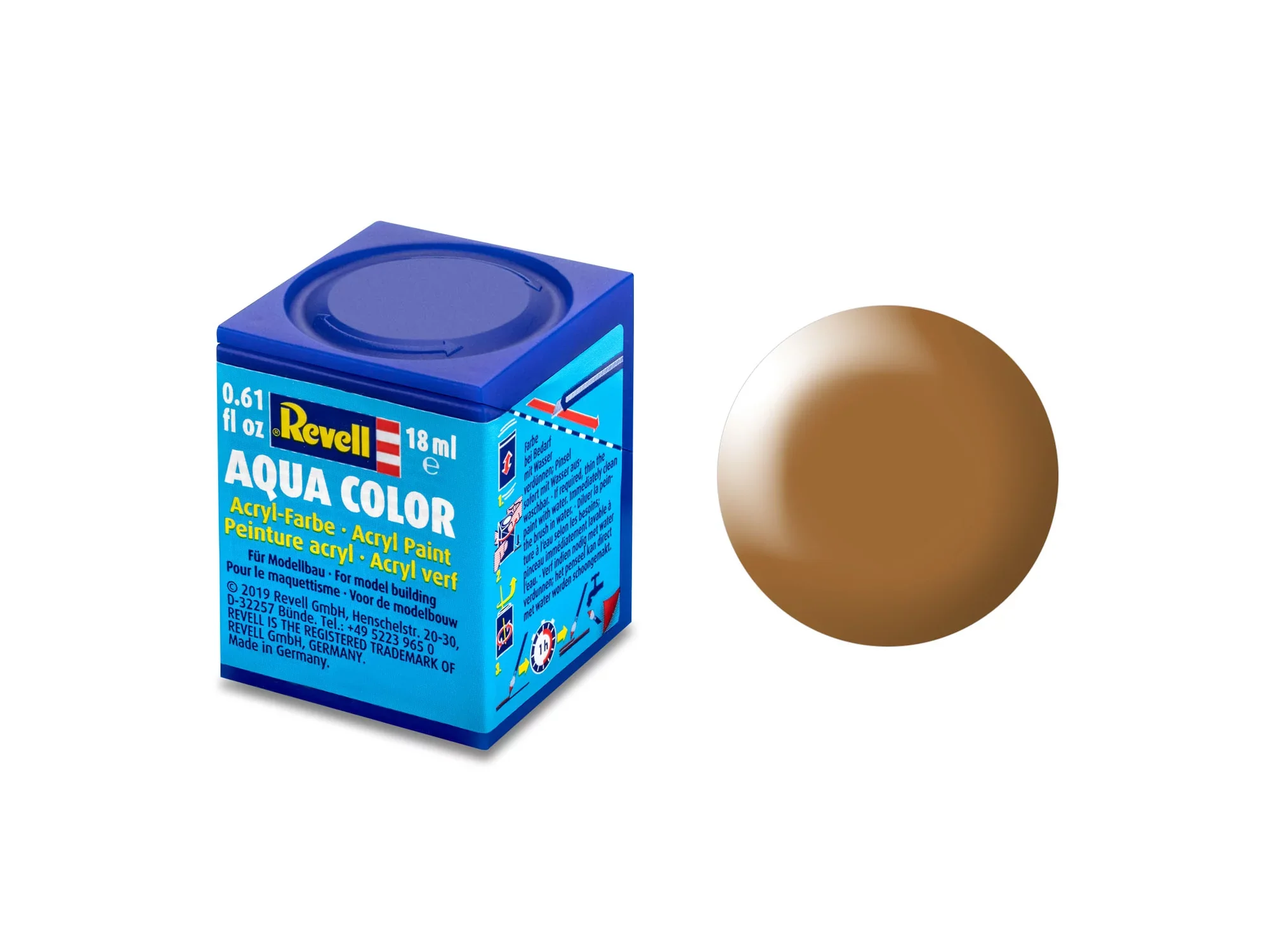 Silk "Wood Brown"(RAL 8001)Aqua Color Acrylic 18ml