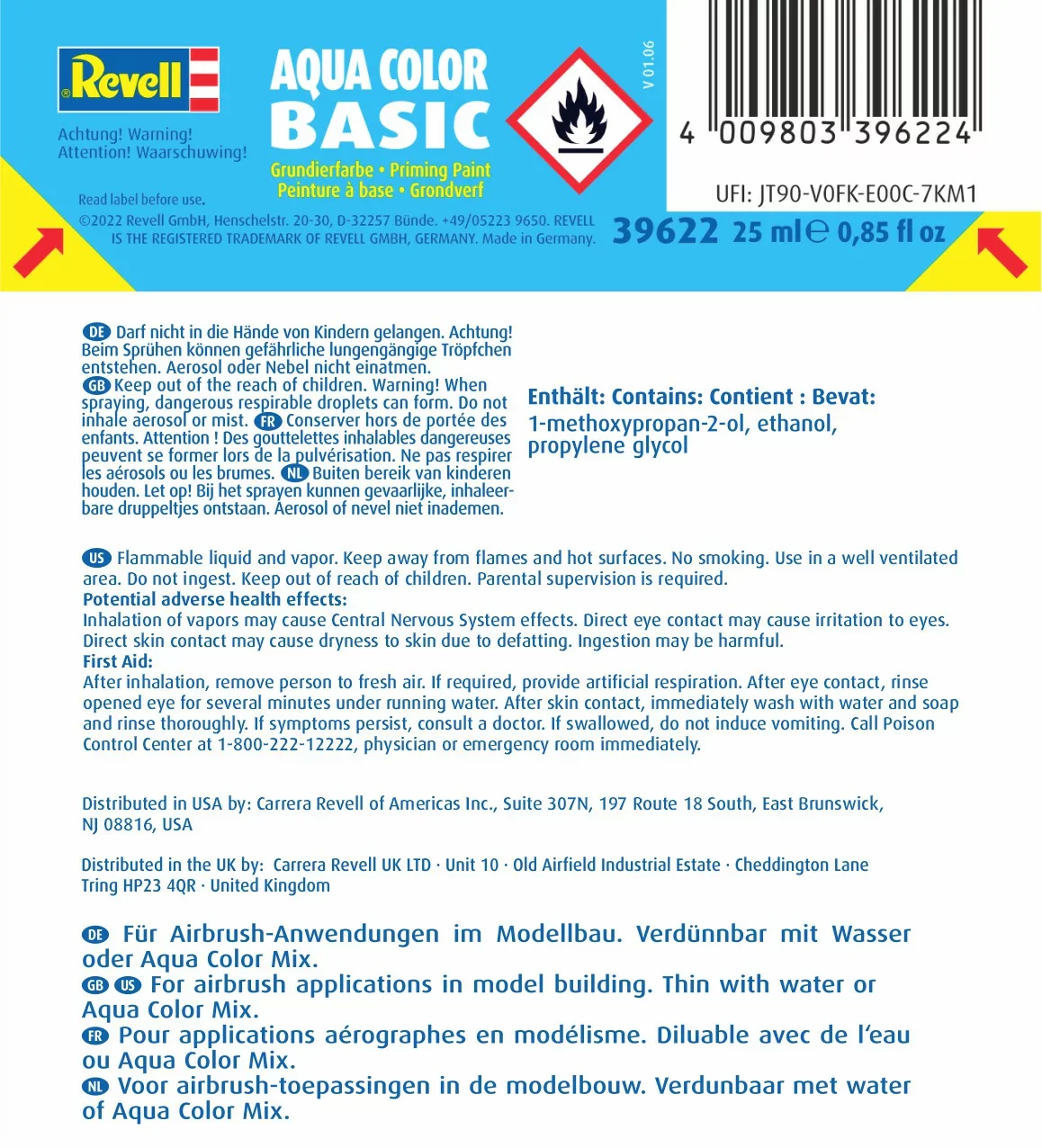Revell "Aqua Color Basic" Acrylic Primer - 25ml - Image 3