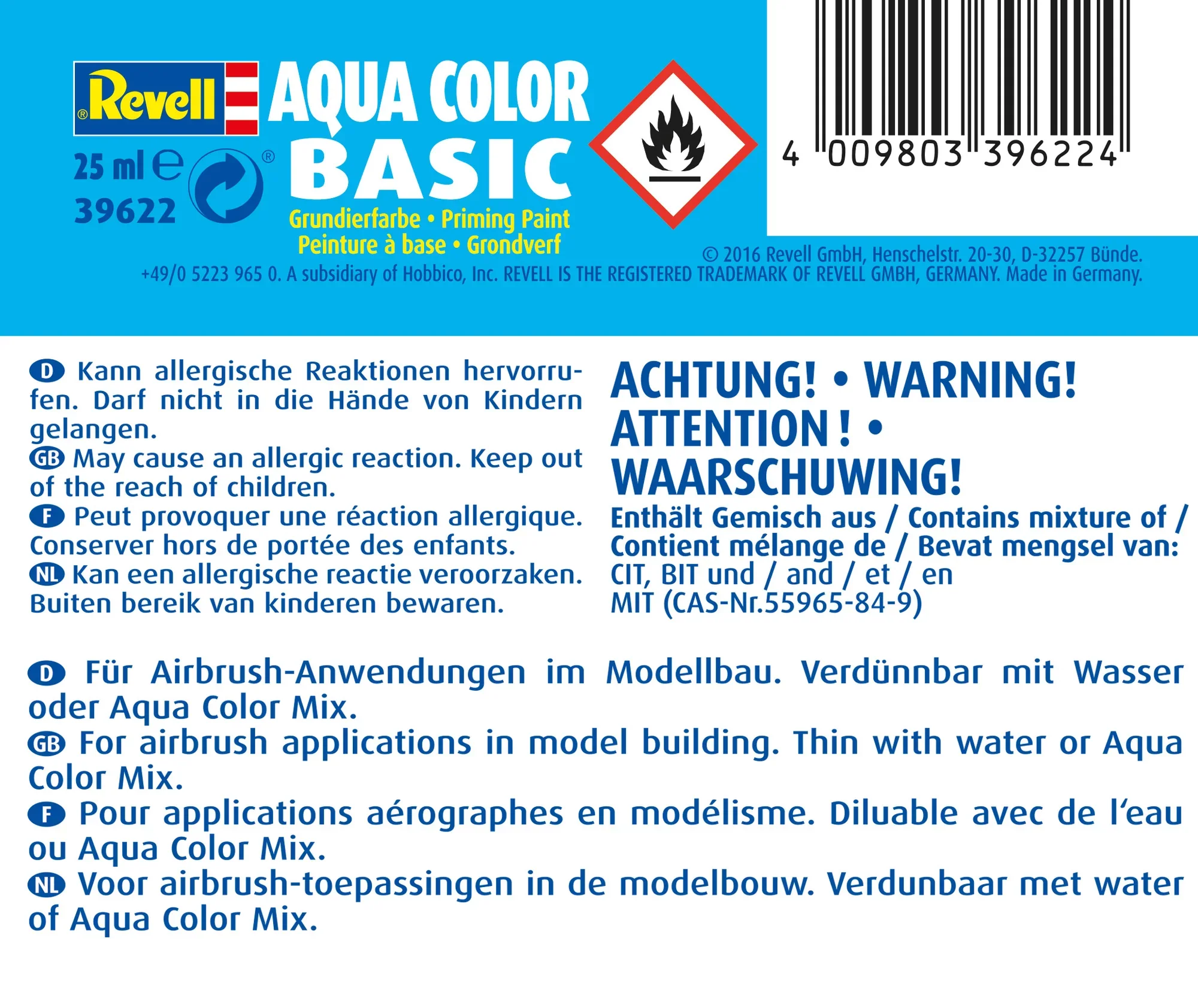 Revell "Aqua Color Basic" Acrylic Primer - 25ml - Image 4