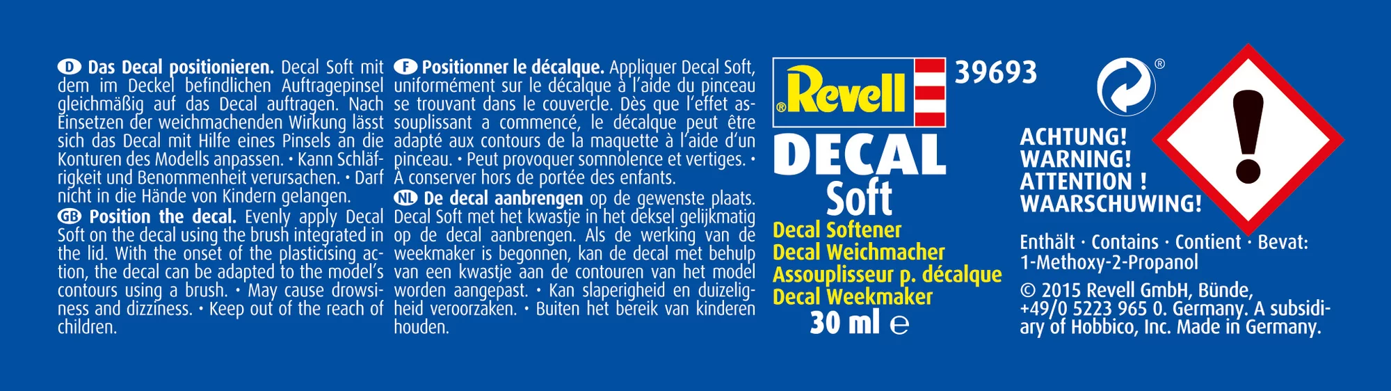 Revell "Decal Soft" Decal Softener - 30ml - Image 3