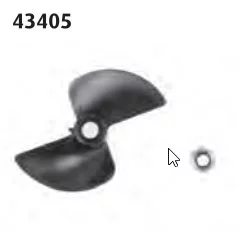 Propeller & Nut - Boat (24139+24140)