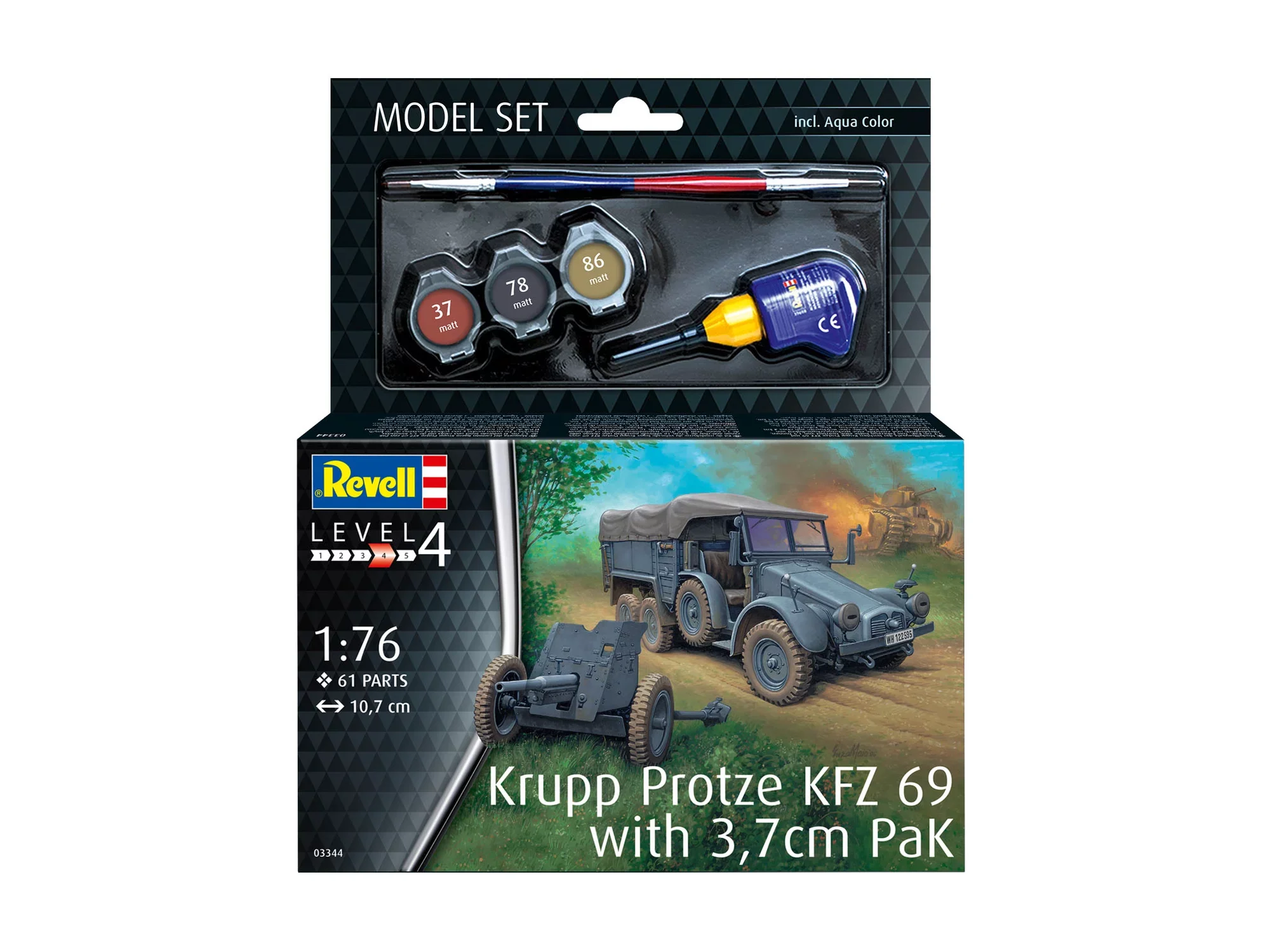 Model Set Krupp Protze KFZ 69 with 3,7cm Pak - Image 10